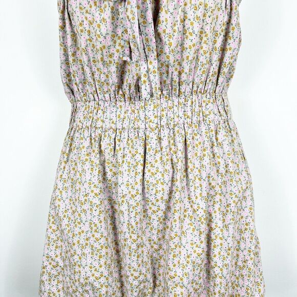 J Crew Summer Dress Size Medium Bubble Sundress Floral Sleeveless Straps Pockets - Picture 3 of 11